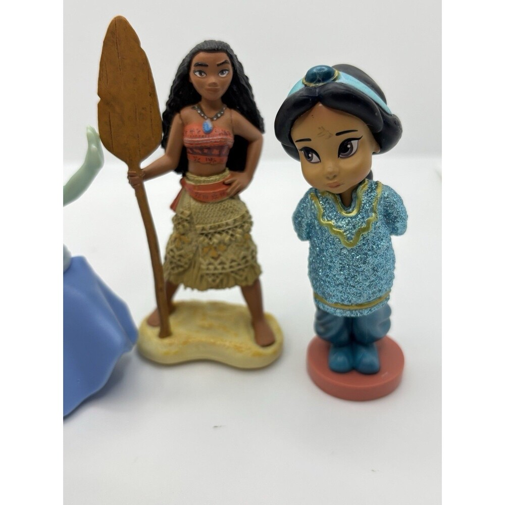 Disney Princess Lot Moana Jasmine Cinderella Ariel Cake Topper Figurines - Picture 3 of 7